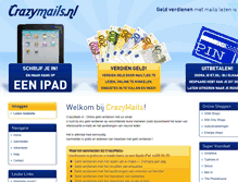 Tablet Screenshot of crazymails.nl